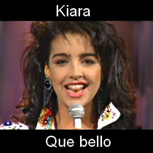 Kiara - Que bello Letra y acordes de guitarra y piano
