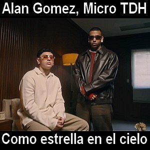 Alan Gomez, Micro TDH - Como estrella en el cielo Letra y acordes de guitarra y piano